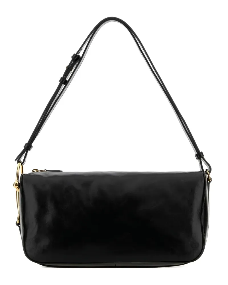 Gucci Schultertasche mit Horsebit-Schnalle - Schwarz Schwarz