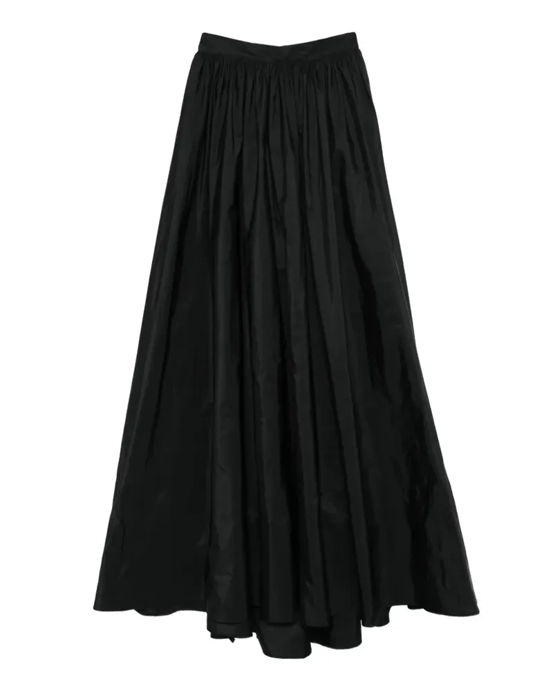 Elie Saab Maxirock mit Raffung - Schwarz Schwarz