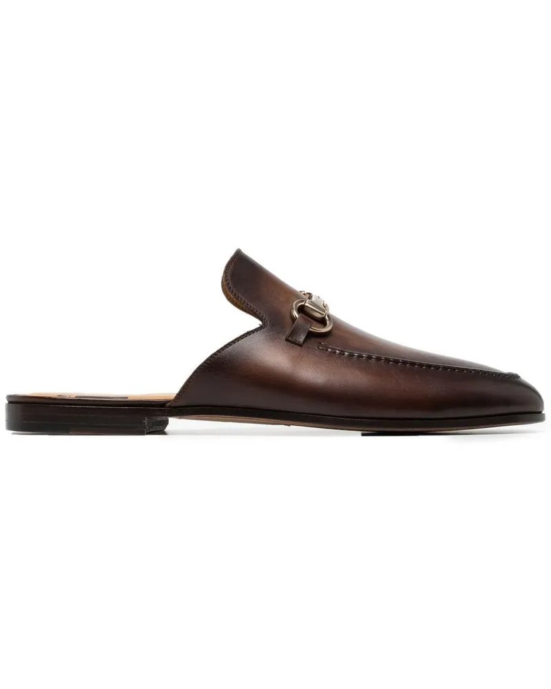 Magnanni Mules mit Stegverzierung - Braun Braun