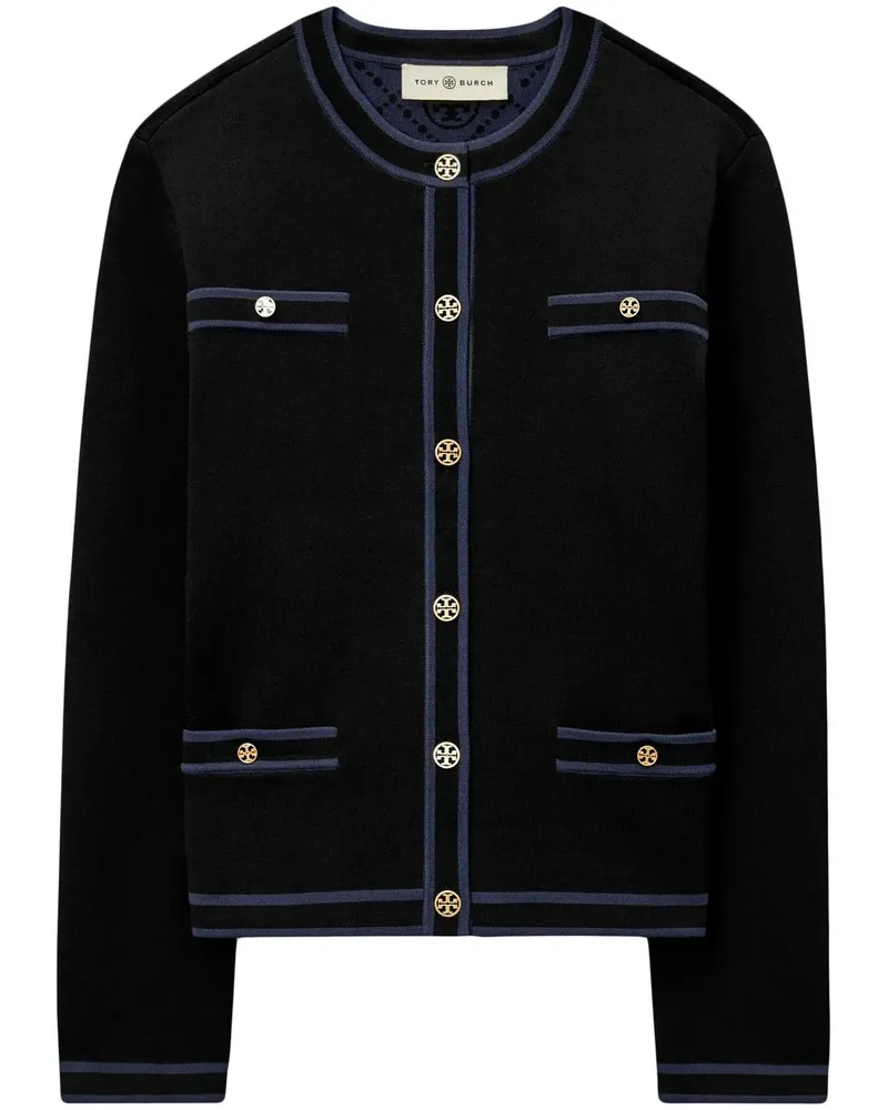 Tory Burch Kendra Jacquard-Cardigan - Schwarz Schwarz