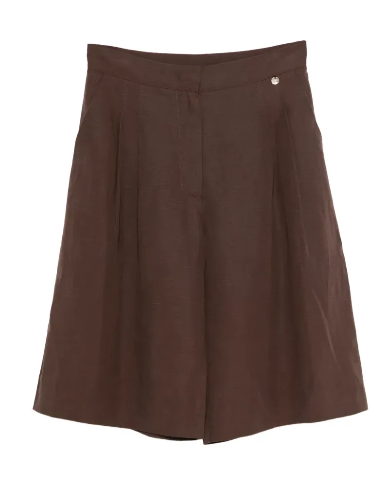 Liu Jo Shorts mit Bundfalten - Braun Braun
