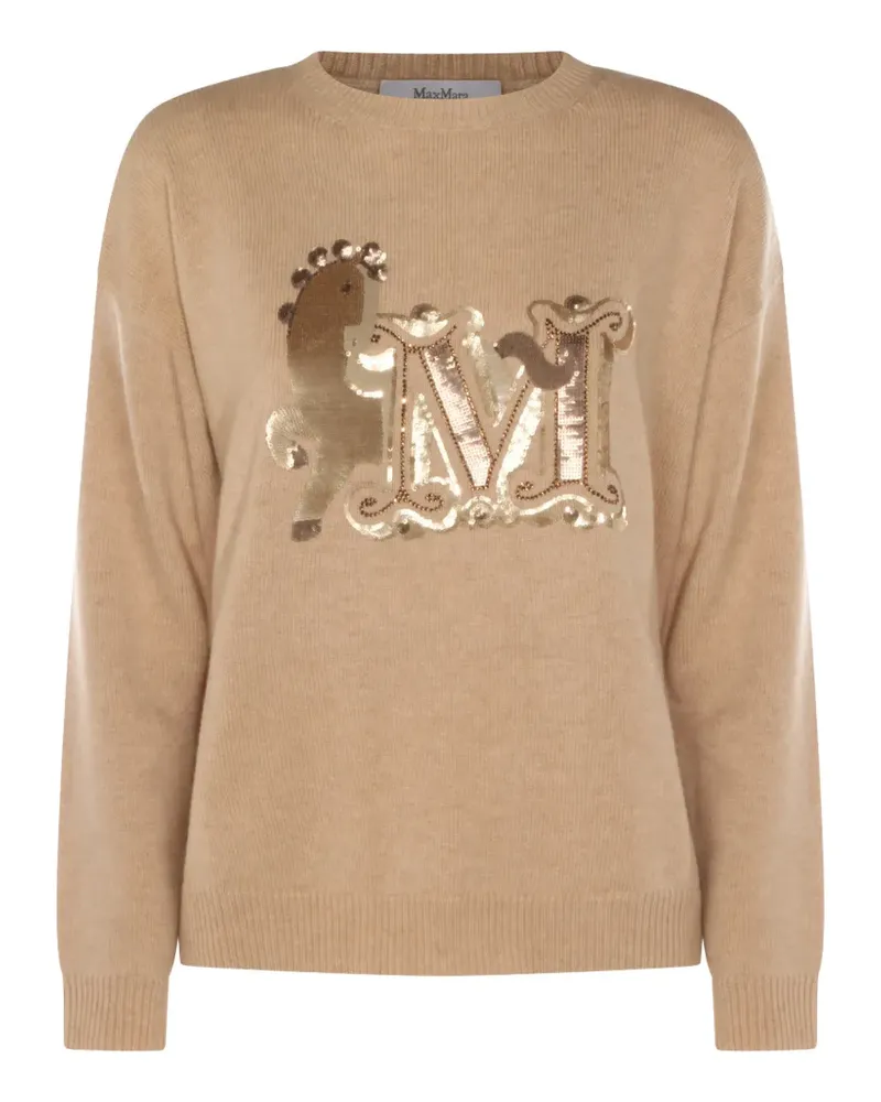 Max Mara oversized wool and cashmere sweater - Nude Nude