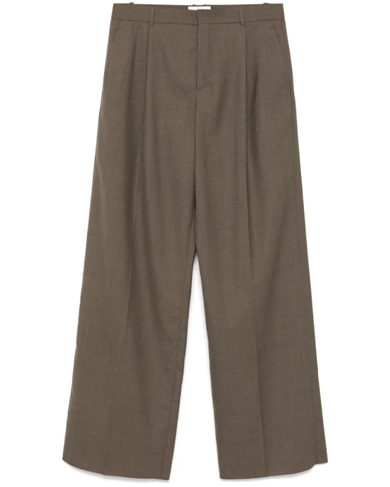 Saint Laurent Hose mit weitem Bein - Braun Braun