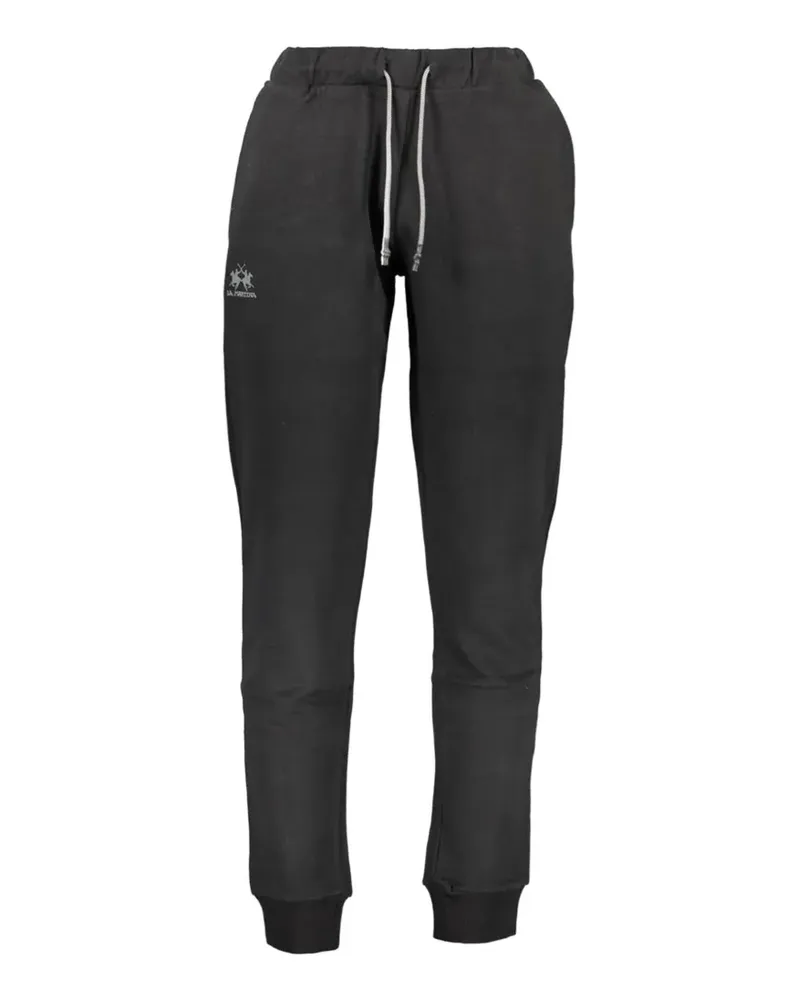 La Martina drawstring logo-detail track pants - Schwarz Schwarz