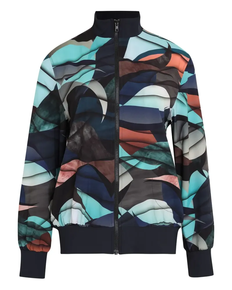 Lygia & Nanny Bomberjacke mit abstraktem Print - Blau Blau