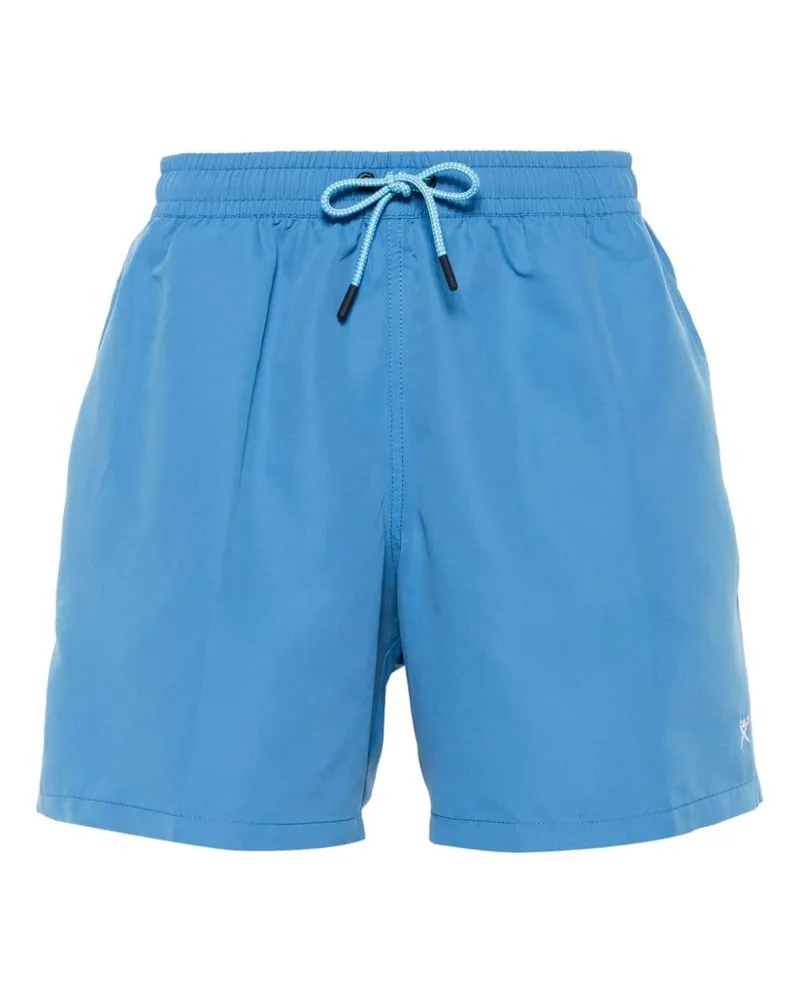 Hackett Badeshorts mit Stickerei - Blau Blau