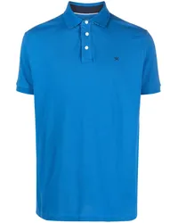 Hackett Poloshirt aus Pikee mit Logo Blau