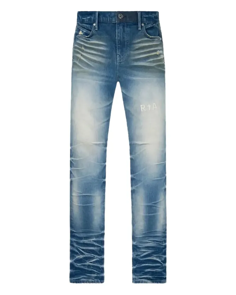 RTA Olivier Stacked "Blue" Jeans - Blau Blau