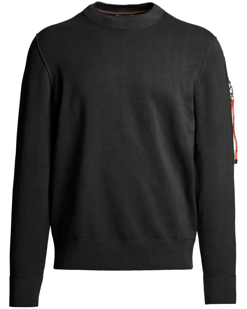 Parajumpers Pullover mit Logo-Patch - Schwarz Schwarz