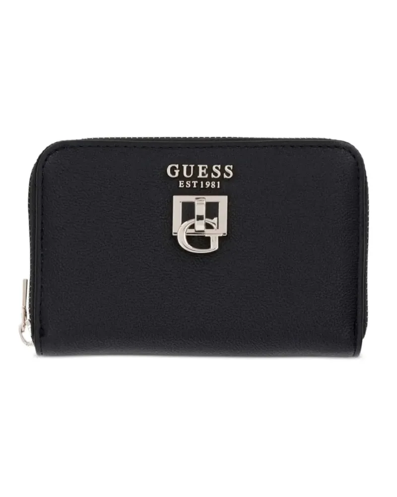 Guess Bianca Portemonnaie mit Logo-Schild - Schwarz Schwarz