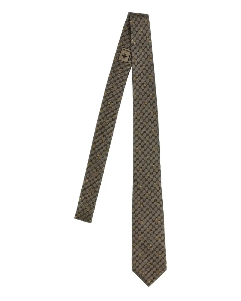 Gucci GG silk tie - Nude Nude