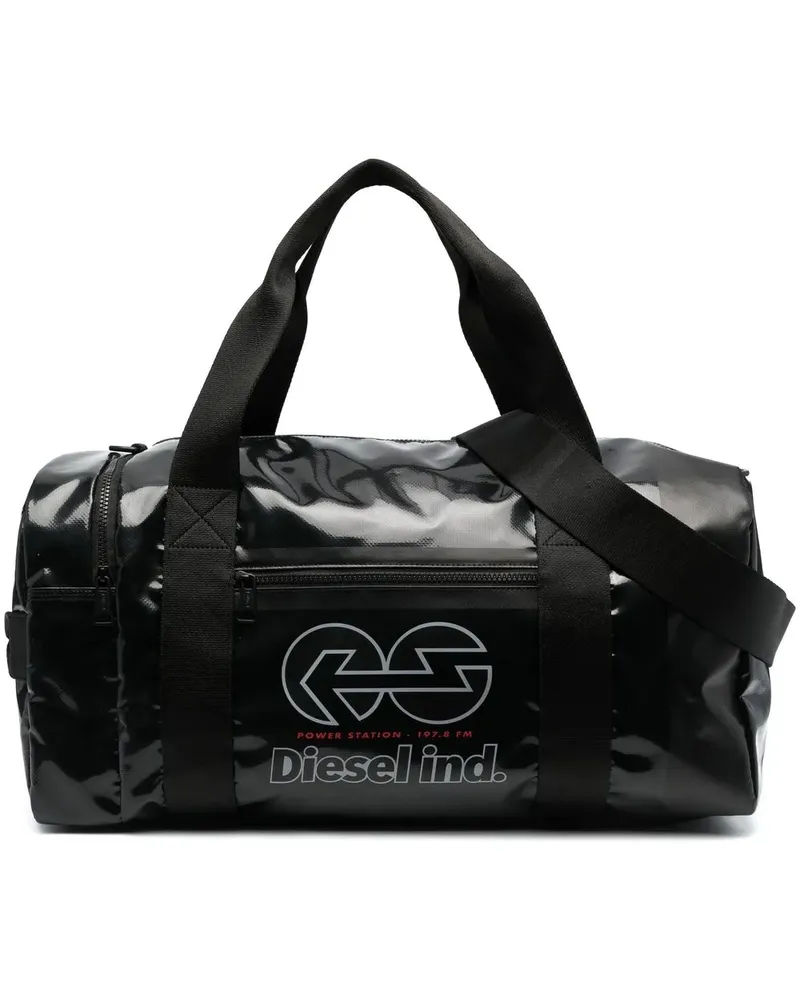 Diesel Reisetasche mit Power Station-Print - Schwarz Schwarz