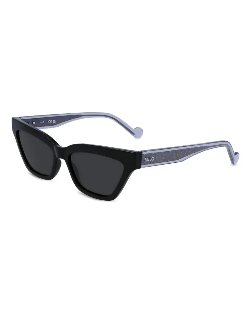 Liu Jo Sonnenbrille mit Logo-Gravur - Schwarz Schwarz