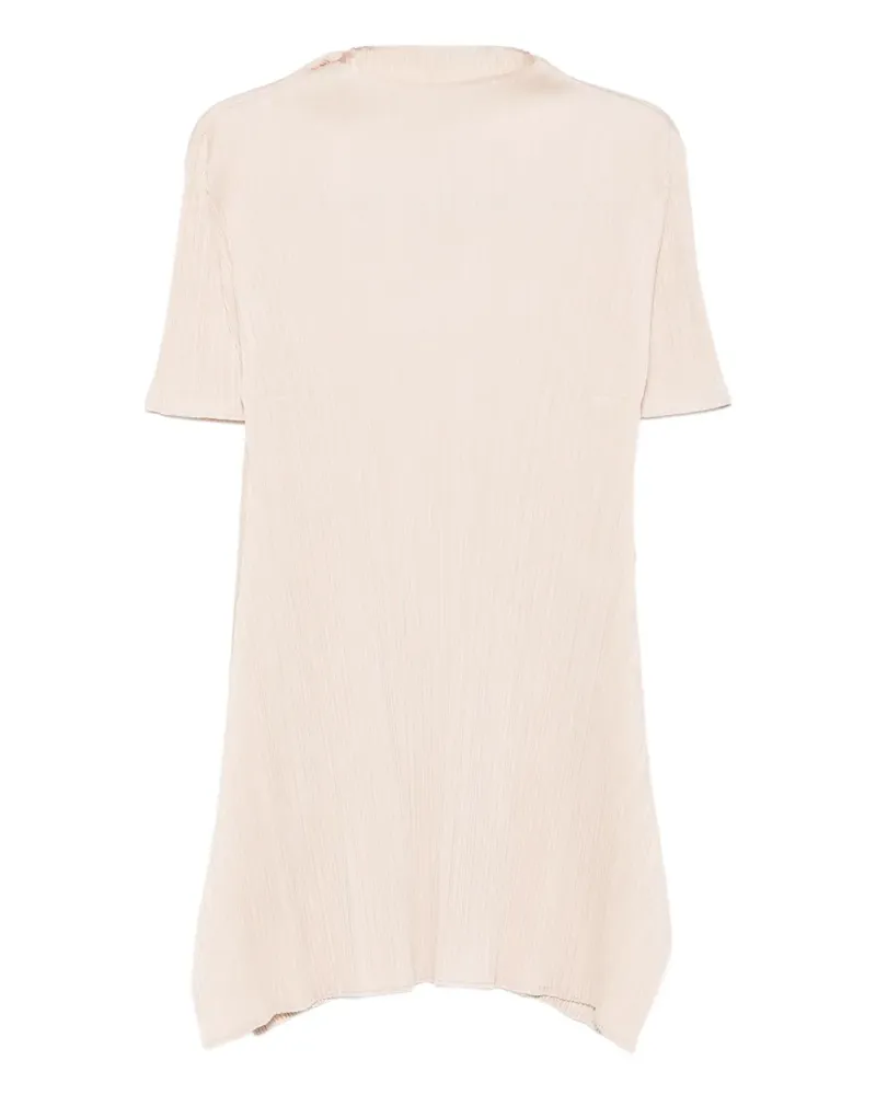 Issey Miyake Kleid mit Stehkragen - Nude Nude