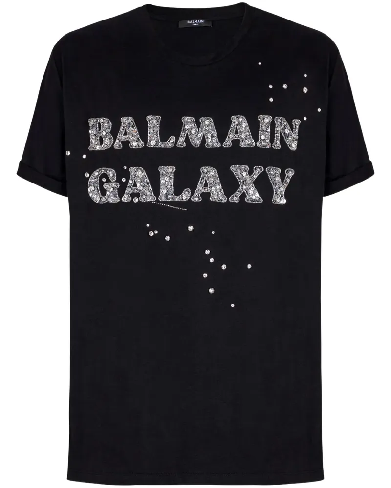 Balmain Galaxy T-Shirt - Schwarz Schwarz