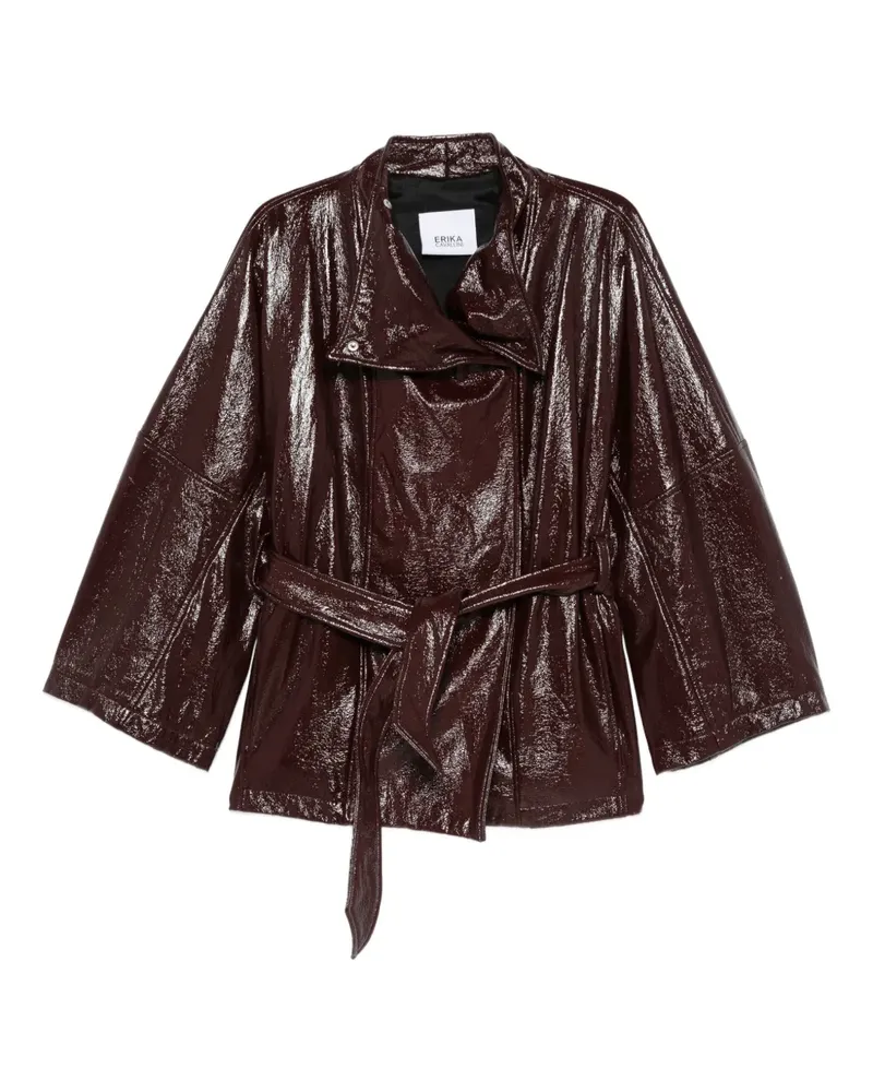 Erika Cavallini belted jacket - Braun Braun