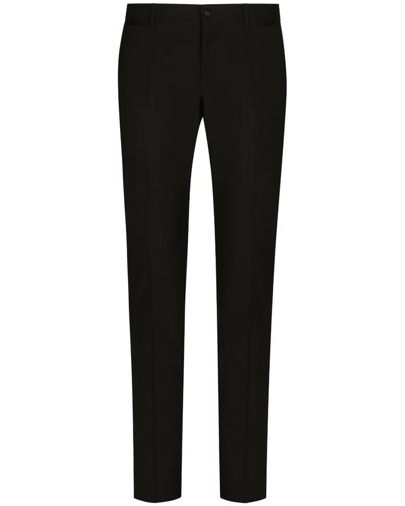 Dolce & Gabbana Smoking-Hose mit geradem Bein - Schwarz Schwarz