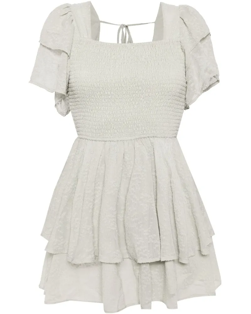 b+ab Kleid mit eckigem Ausschnitt - Grün Grün