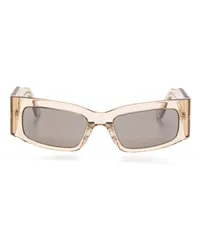 Balenciaga rectangle-frame sunglasses Nude