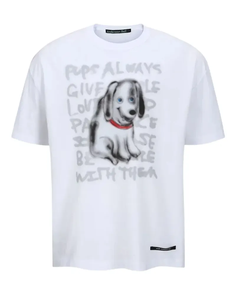 Andersson Bell Puppy T-shirt - Weiß Weiß