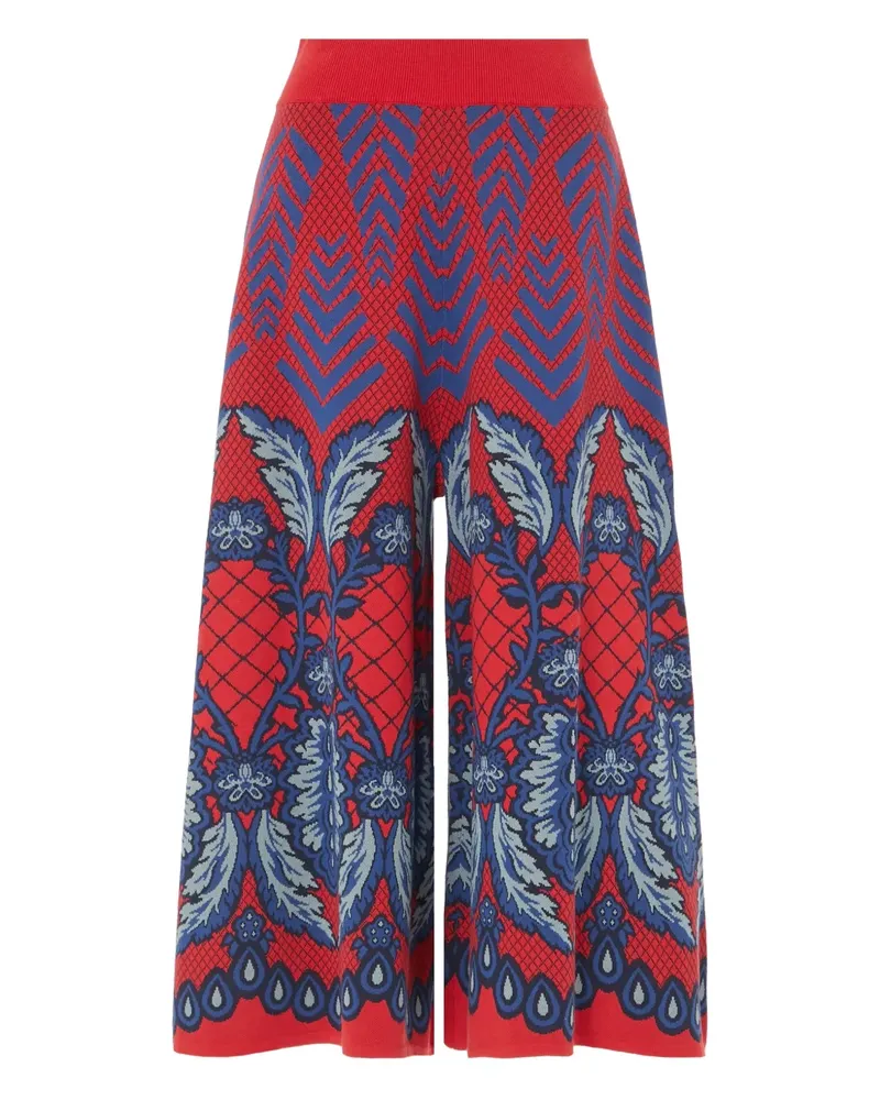 Temperley London Hose mit Chevron-Muster - Rot Rot