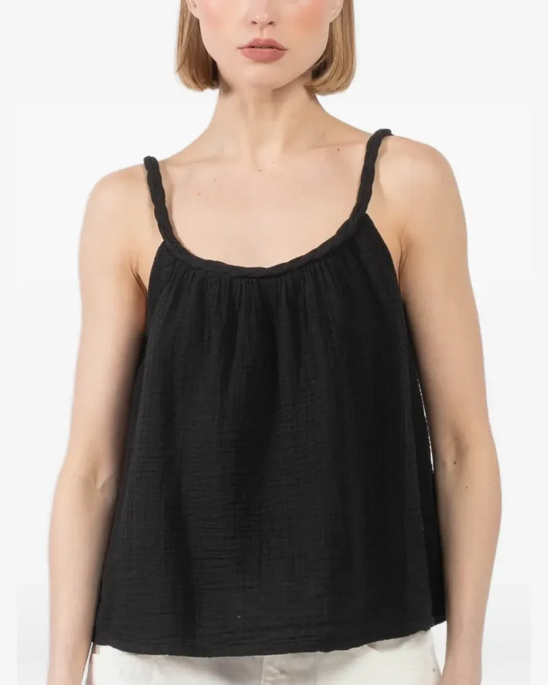 Xírena twisted-strap top - Schwarz Schwarz