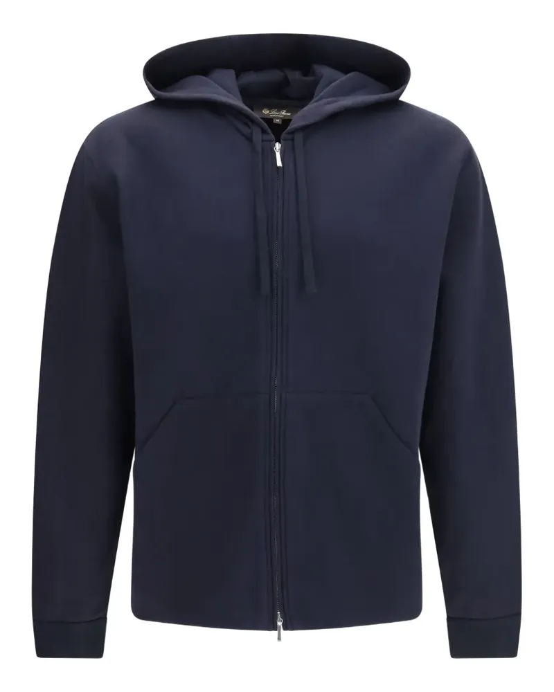 Loro Piana hooded zip jacket - Blau Blau
