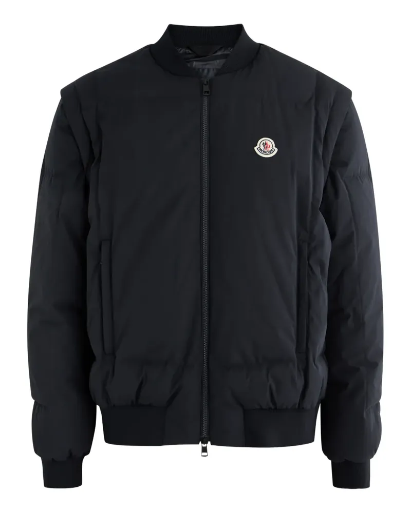 Moncler Taku logo-patch bomber jacket - Blau Blau