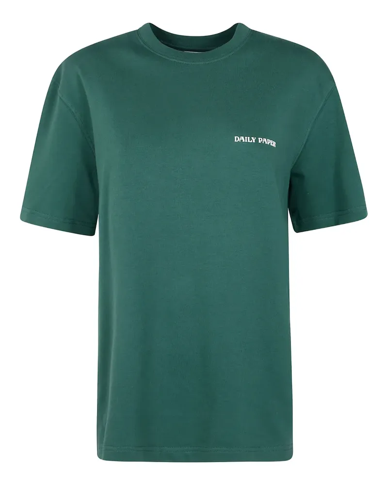 Daily Paper T-Shirt mit Logo-Print - Grün Grün