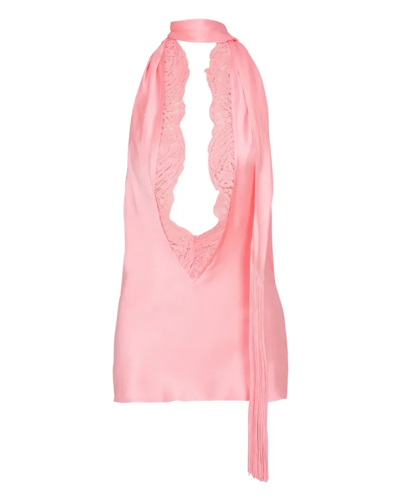 Balmain Top aus Seide - Rosa Rosa