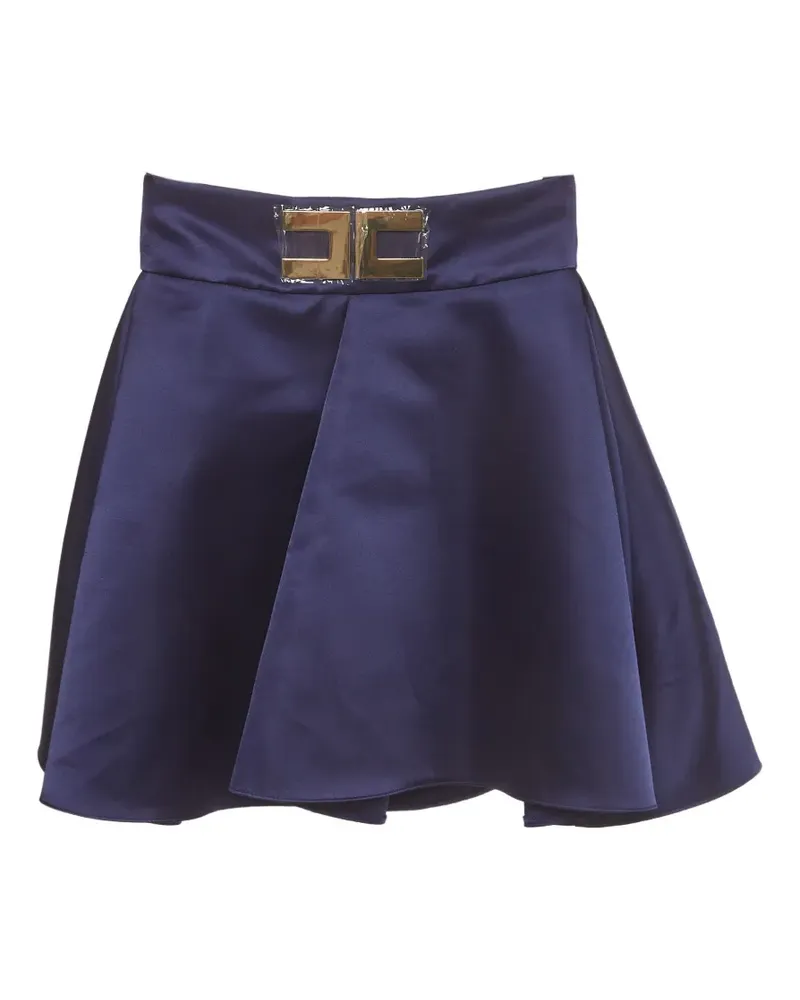 Elisabetta Franchi Minirock mit hohem Bund - Blau Blau