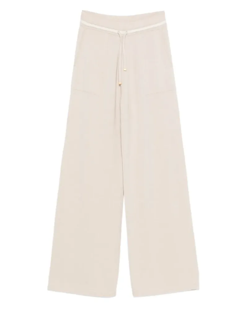 Eleventy Gerippte Hose mit Kordelzug - Nude Nude