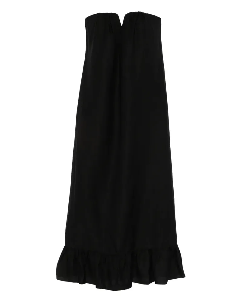 Adriana Degreas ruffled maxi dress - Schwarz Schwarz