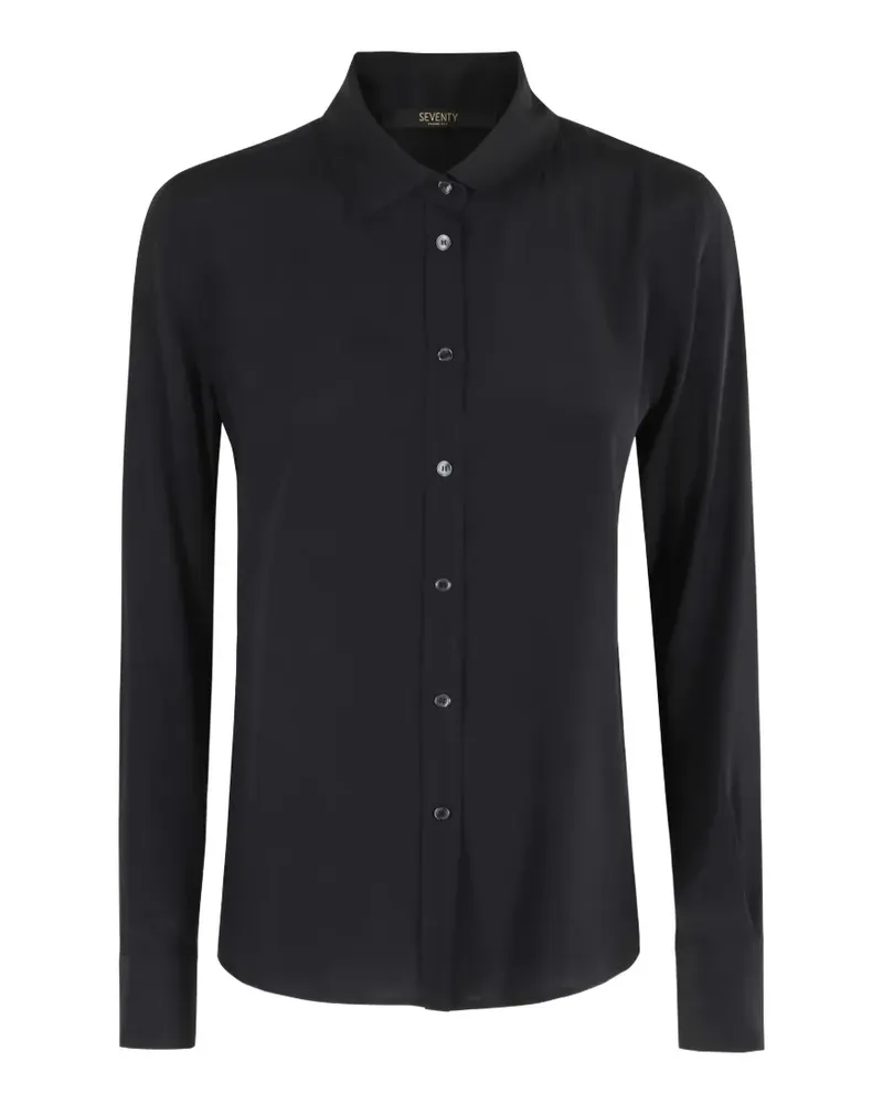 Seventy Langärmeliges Hemd - Schwarz Schwarz
