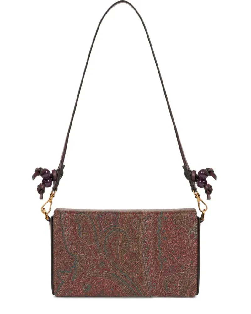 Etro Clutch aus Paisley-Jacquard - Braun Braun