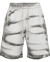 Feng Chen Wang Joggingshorts mit Batikmuster Weiß