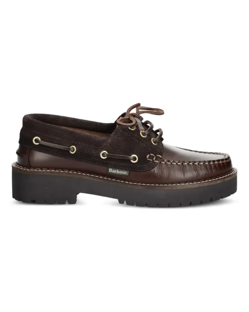 Barbour Darras Segelschuhe aus Leder - Braun Braun
