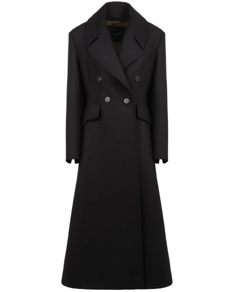 Max Mara Bouquet Mantel - Schwarz Schwarz