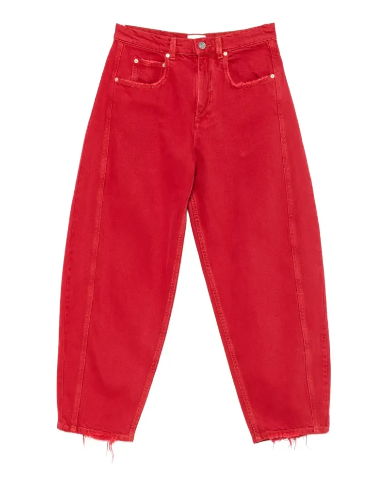 Isabel Marant Ausgefranste Oriane Jeans - Rot Rot
