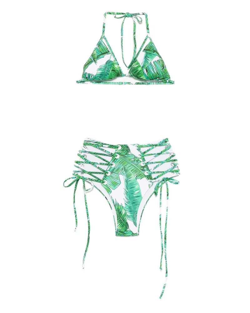 Noire Swimwear Bikini mit Print - Grün Grün