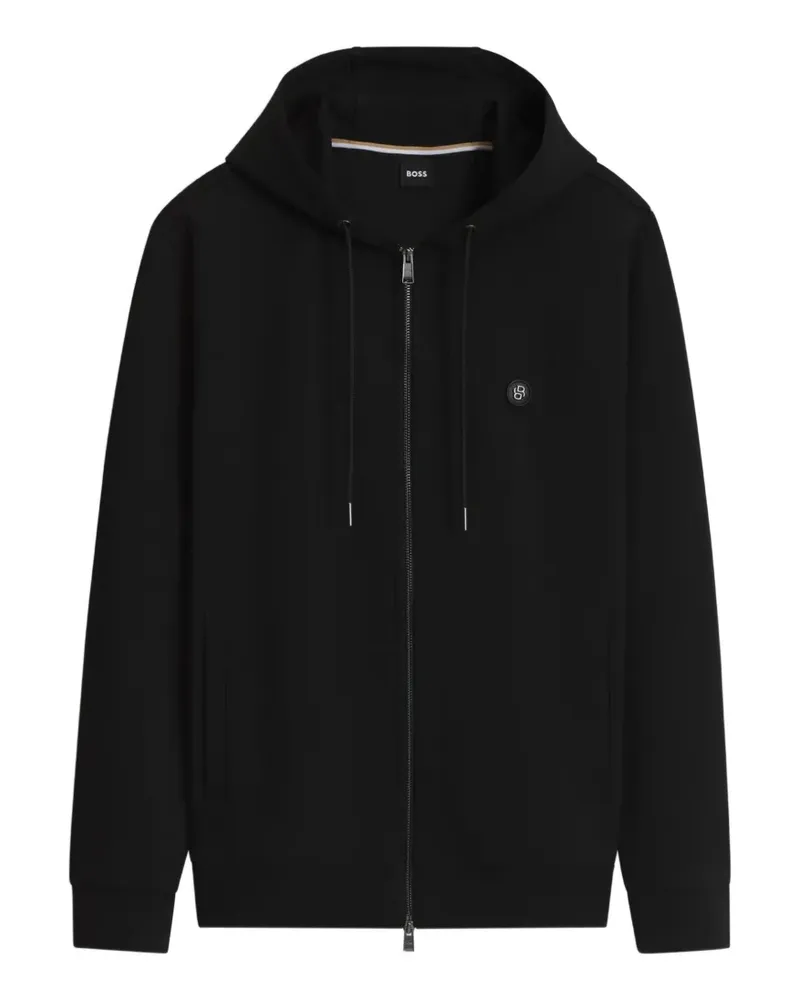 HUGO BOSS Kapuzenjacke mit Reißverschluss - Schwarz Schwarz