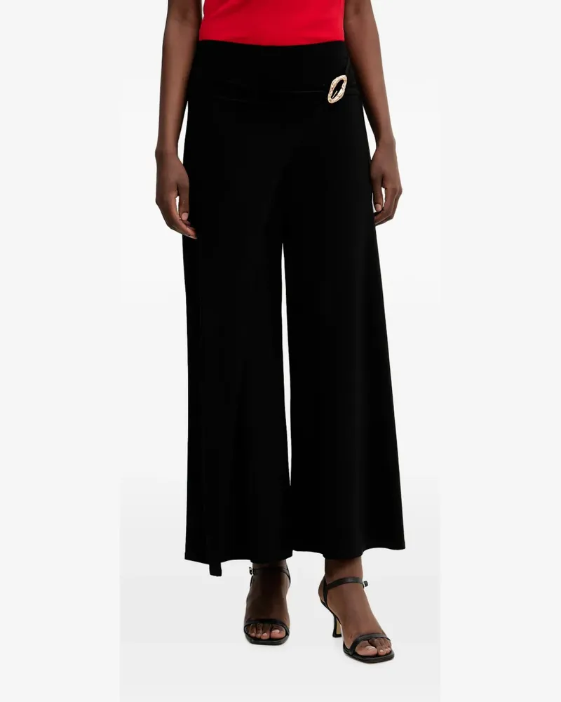 Joseph Ribkoff Cropped-Hose mit Schnallendetail - Schwarz Schwarz