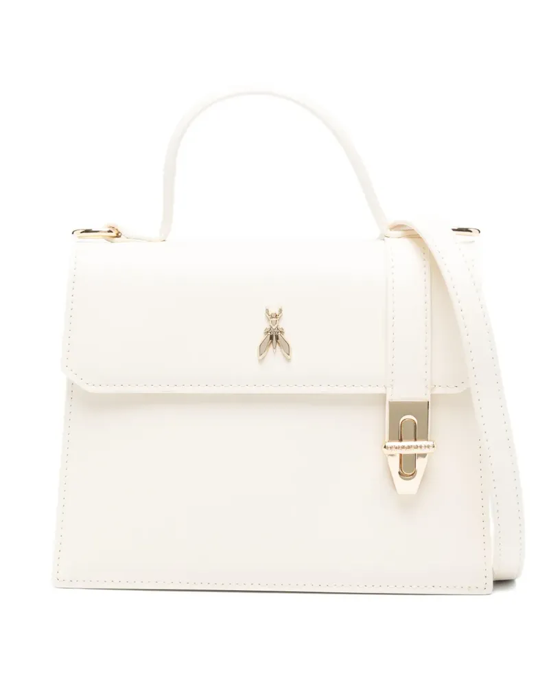 Patrizia Pepe hard leather tote bag - Nude Nude