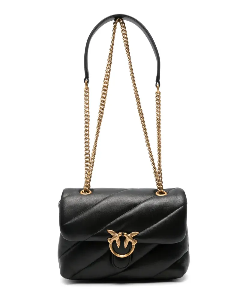 Pinko Gesteppte Love Schultertasche - Schwarz Schwarz
