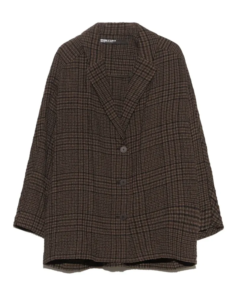 BIMBA Y LOLA Karierter Blazer - Braun Braun