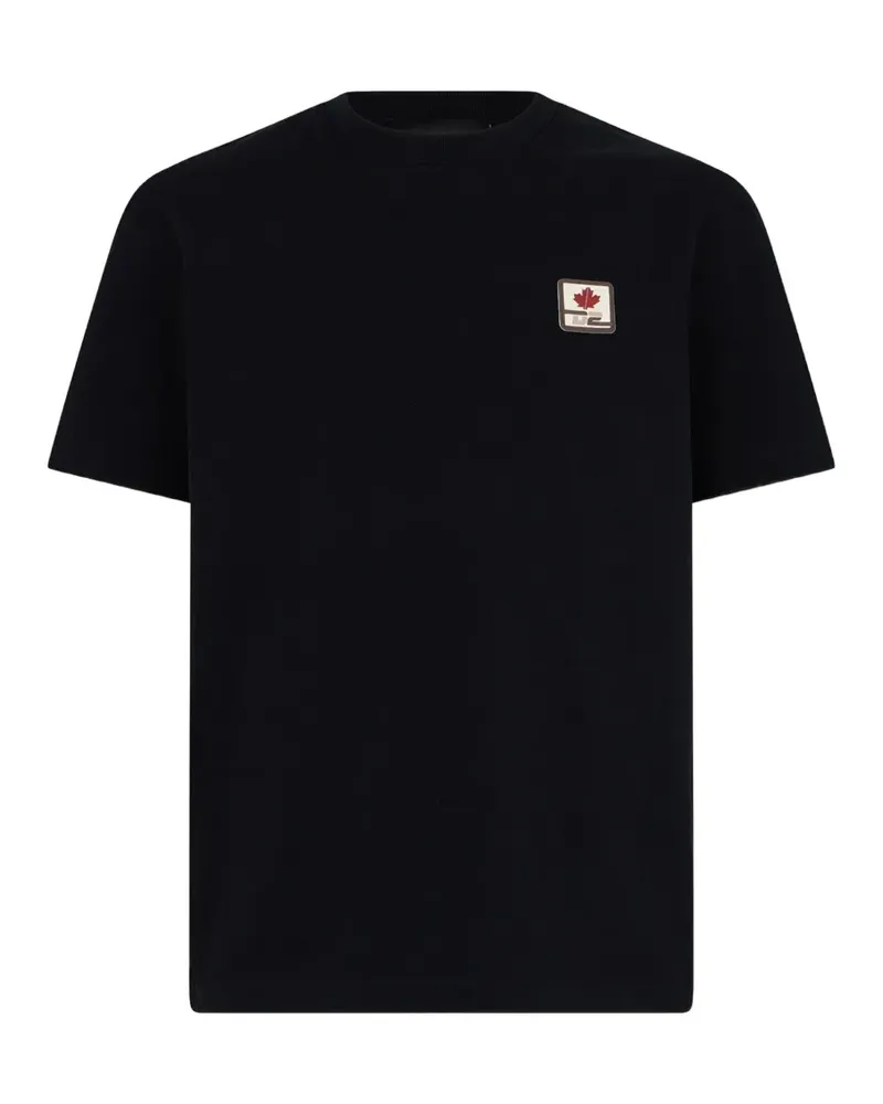 Dsquared2 T-Shirt mit Logo-Patch - Schwarz Schwarz