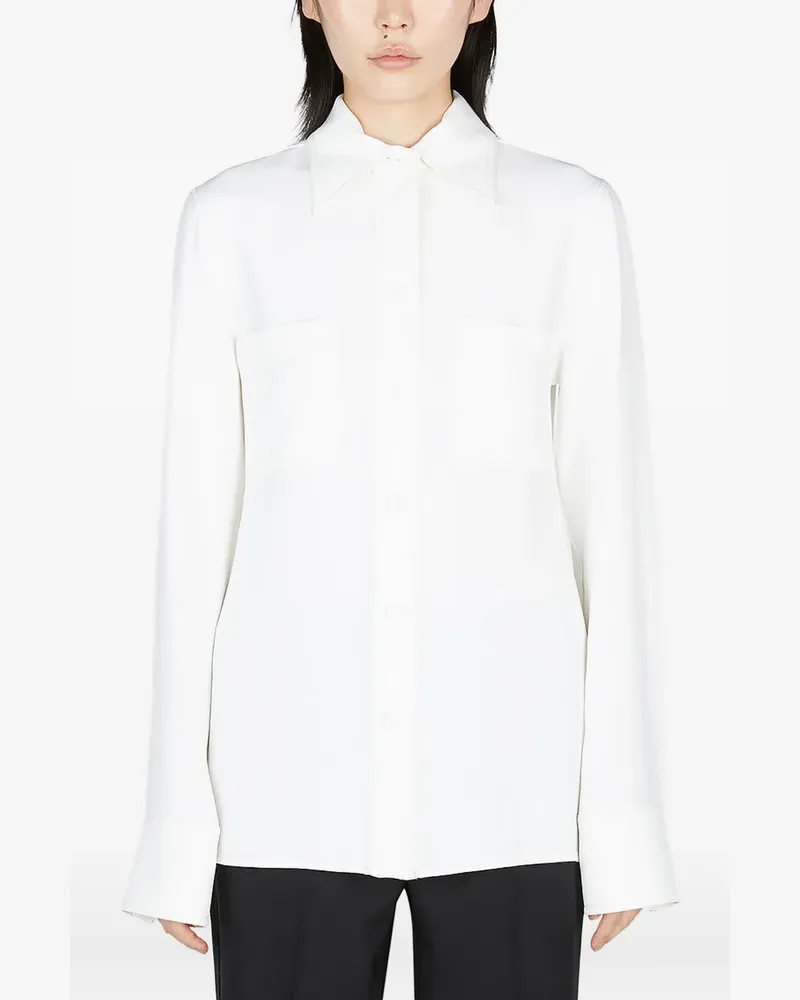 Stella McCartney Hemd mit Spreizkragen - Weiß Weiß