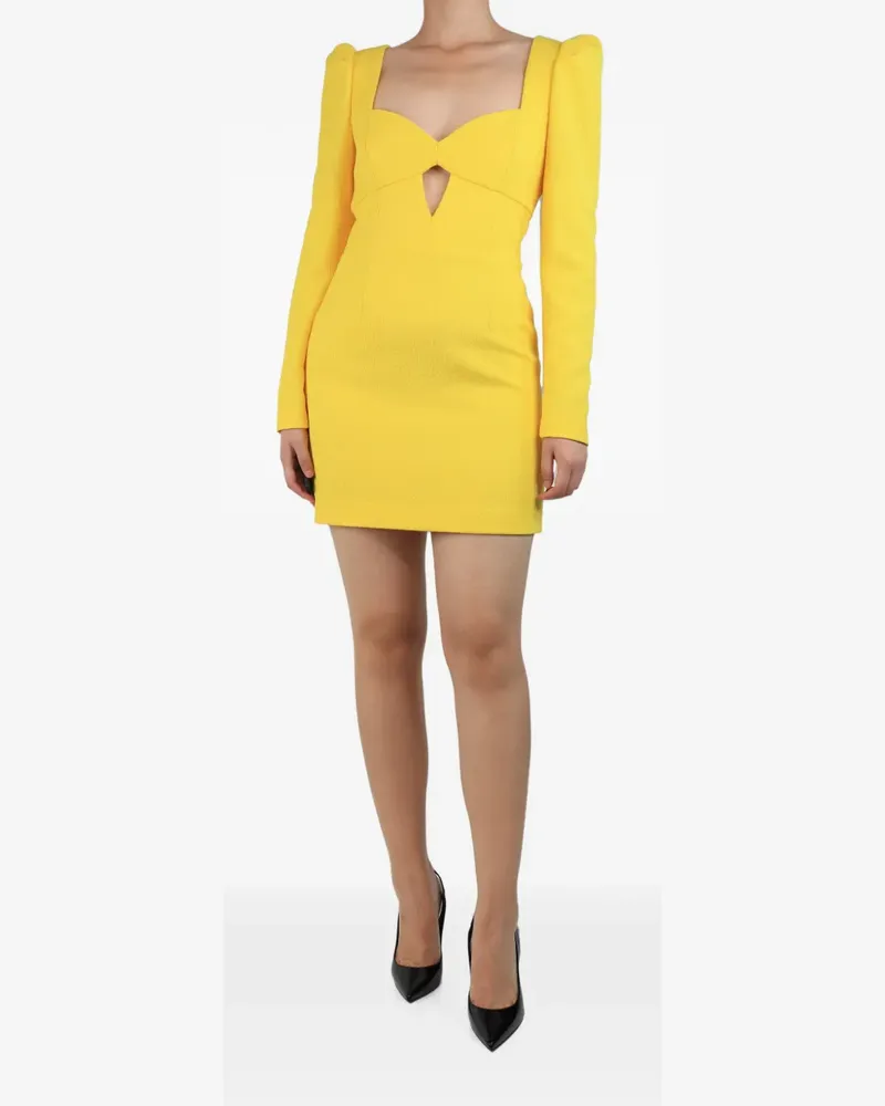 Rebecca Vallance cut-out mini dress - Gelb Gelb