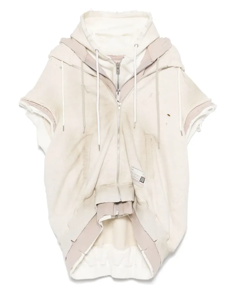MIHARAYASUHIRO Kapuzenjacke im Layering-Look - Nude Nude