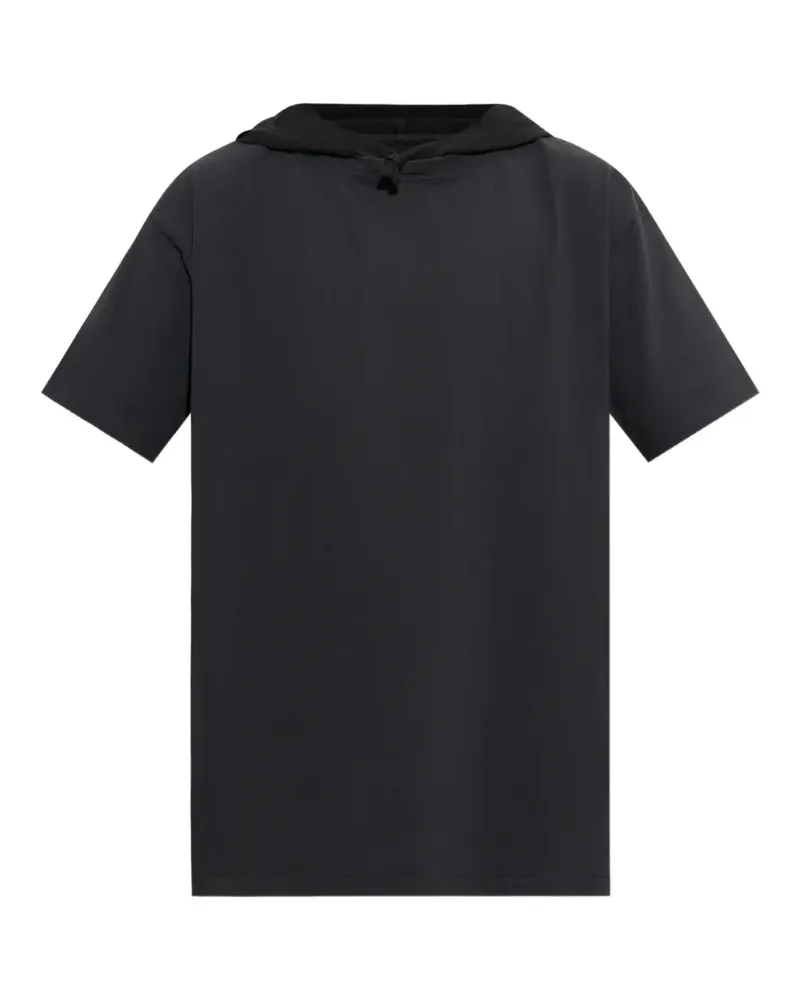 Maison Margiela graphic-print hooded T-shirt - Schwarz Schwarz